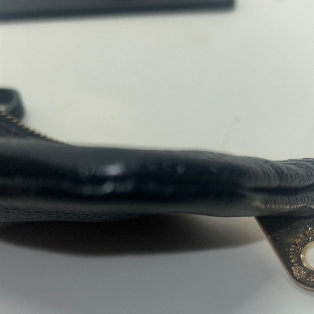 Mulberry Black Leather Pouch with Gold Accents - Picture 5 of 5